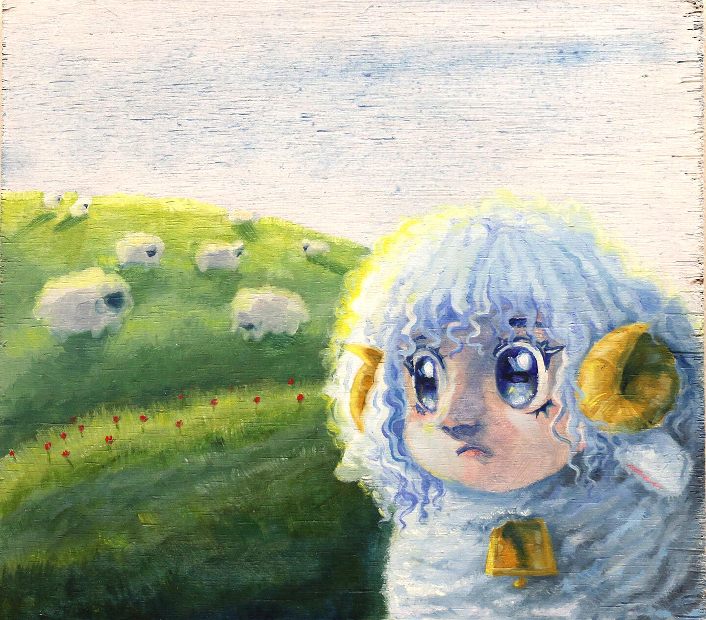 Apart from the Herd Oil on Wood 2022