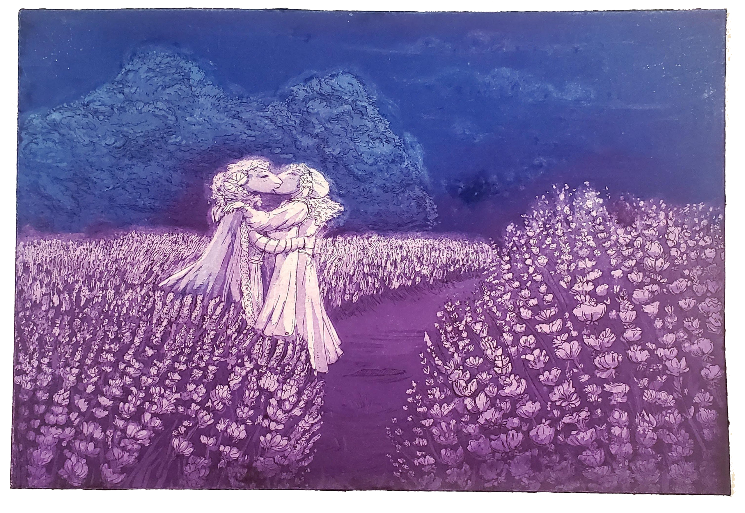 Lavender Moonlight Etching 2023